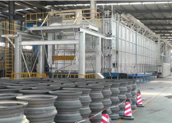 चीन पूर्ण स्वचालित रोलर चूल्हा फर्नेस एल्यूमीनियम मिश्र धातु व्हील हीट ट्रीटमेंट आपूर्तिकर्ता
